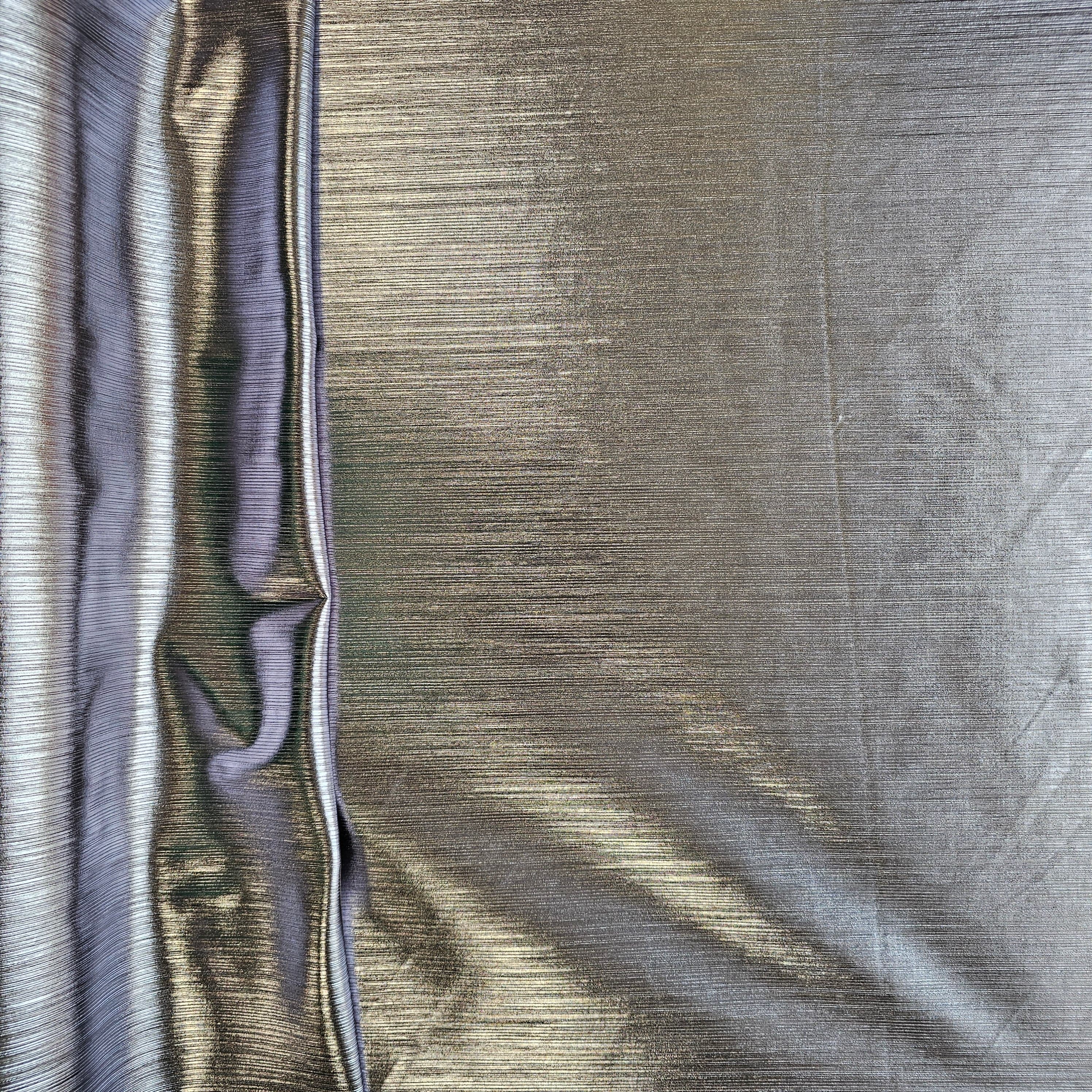 Gunmetal Metallic Knit — a soft knit with a metallic sheen
