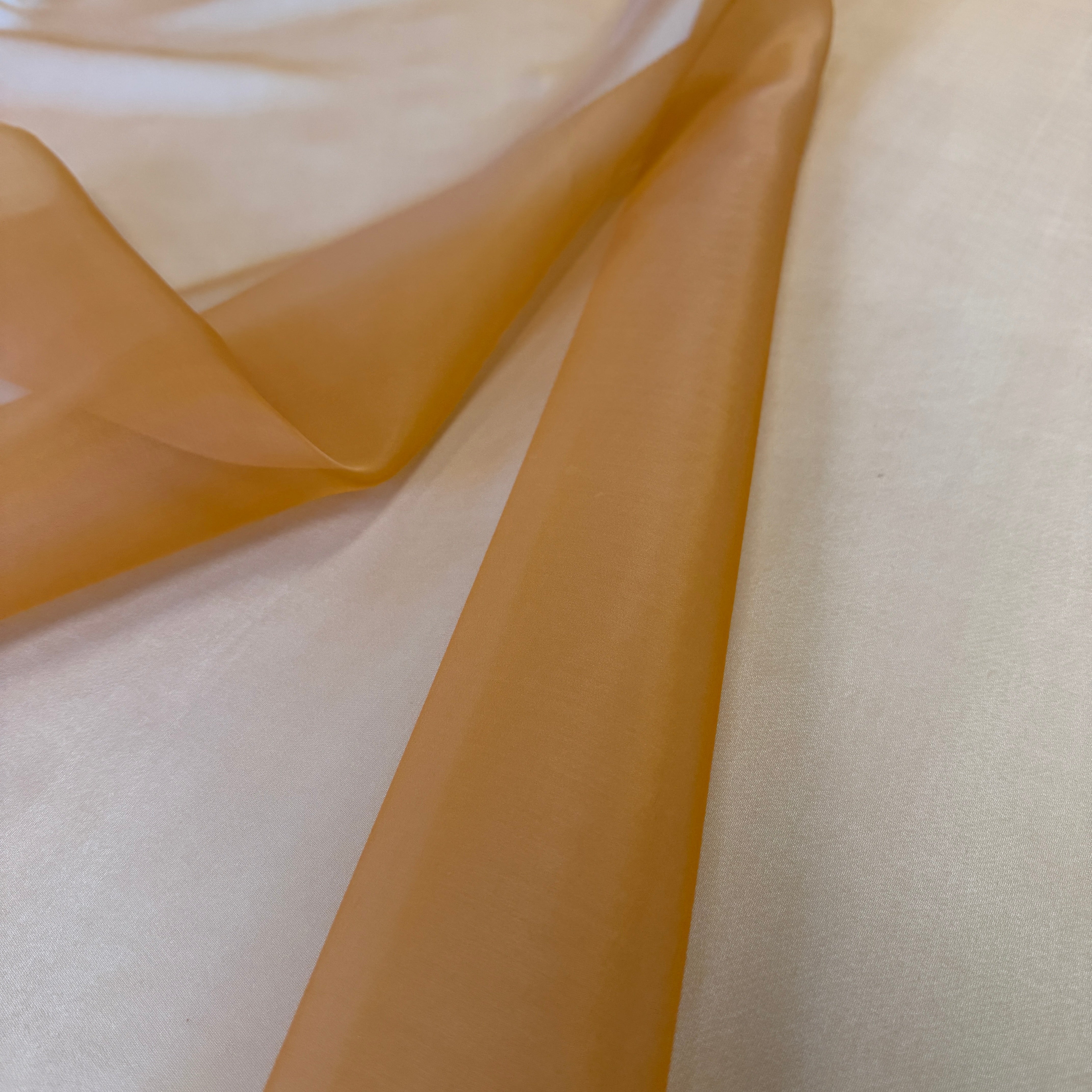 Silk Organza - Burnt Orange (137cm)