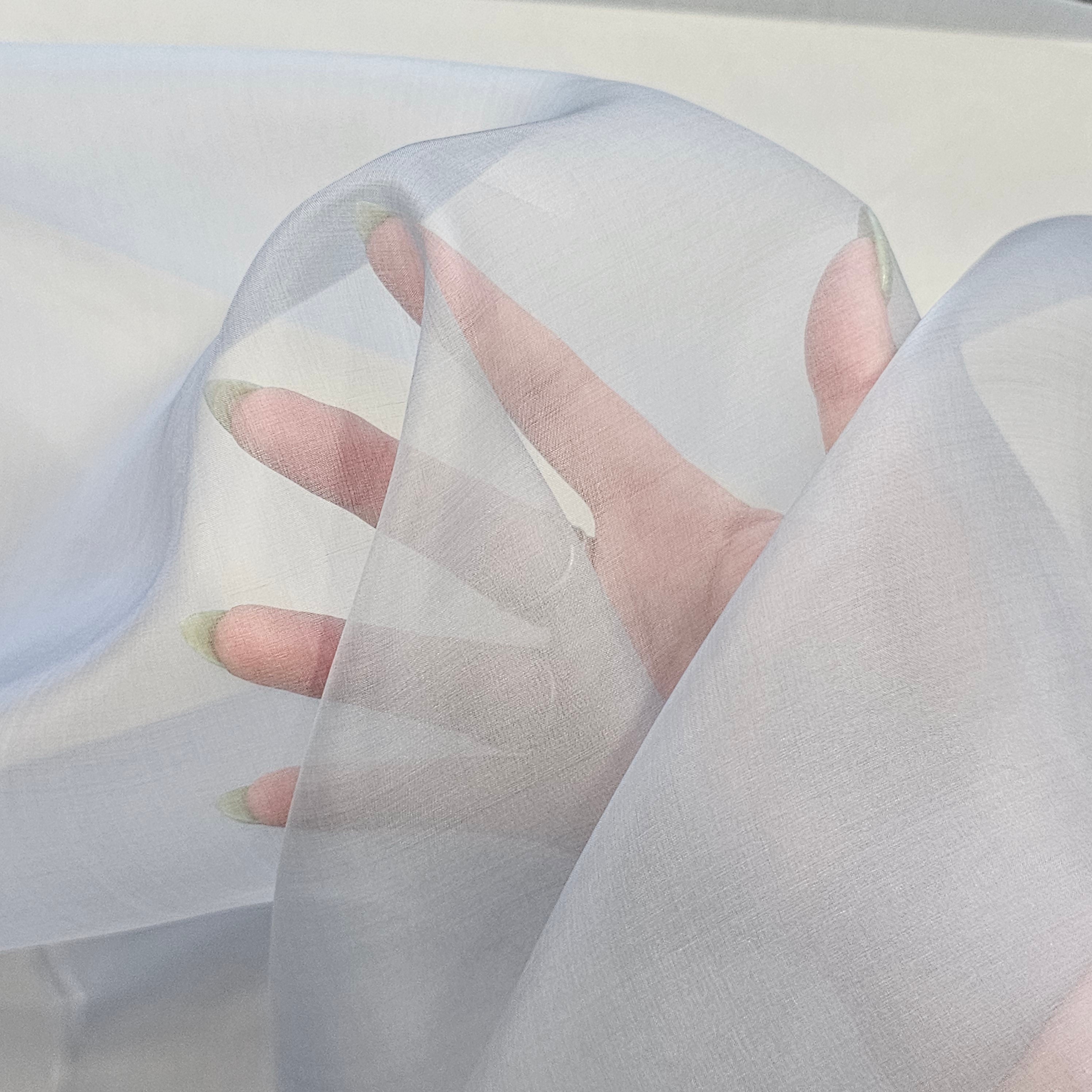 Silk Organza - Pale Blue (137cm)
