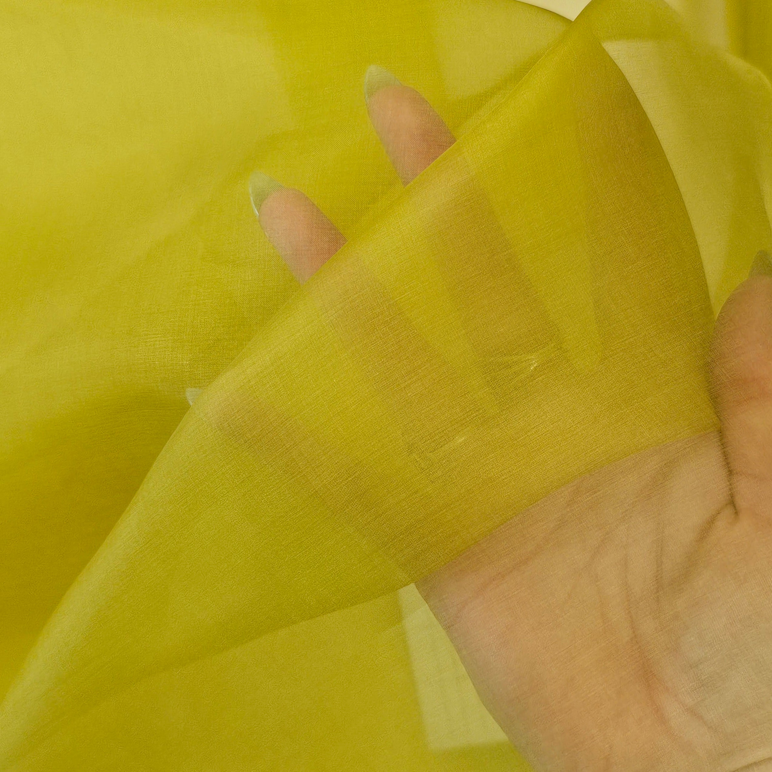 Silk Organza - Citron (137cm)