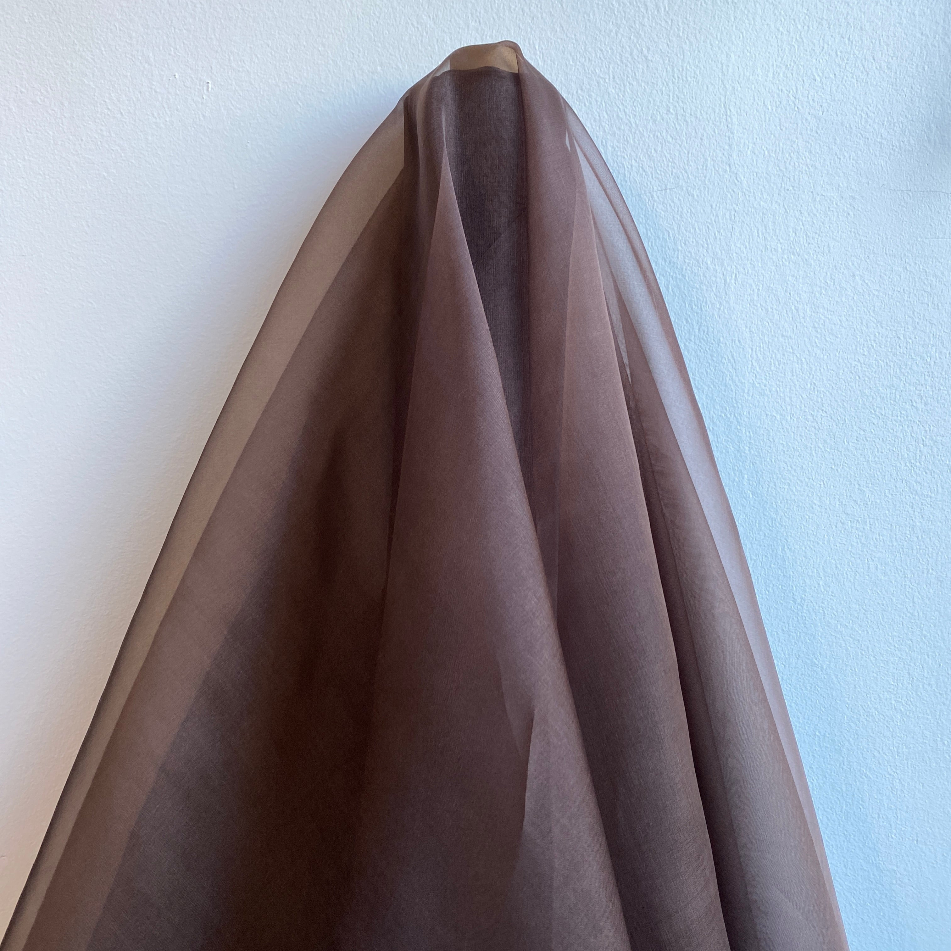 Silk Organza - Dark Chocolate (137cm)