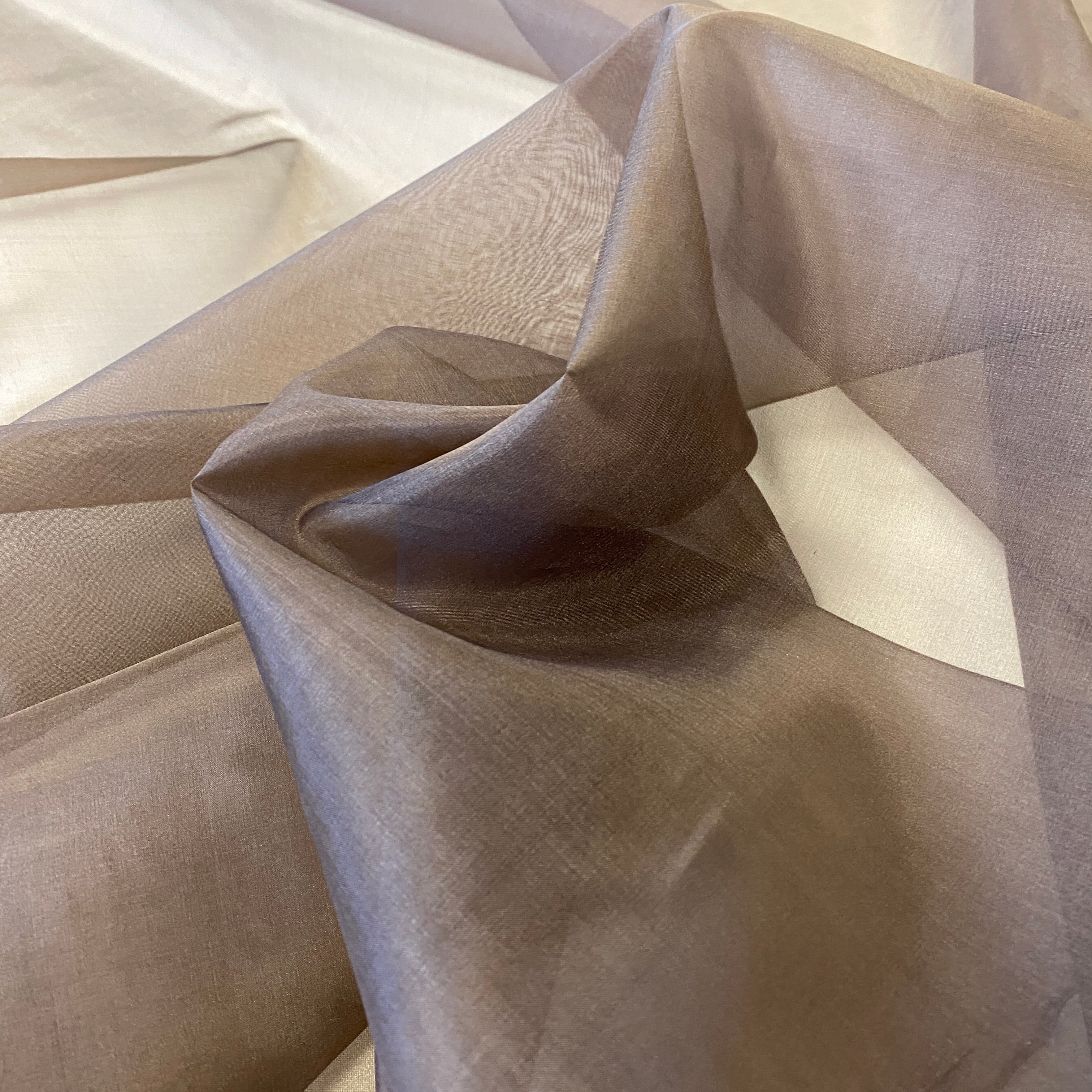 Silk Organza - Dark Chocolate (137cm)