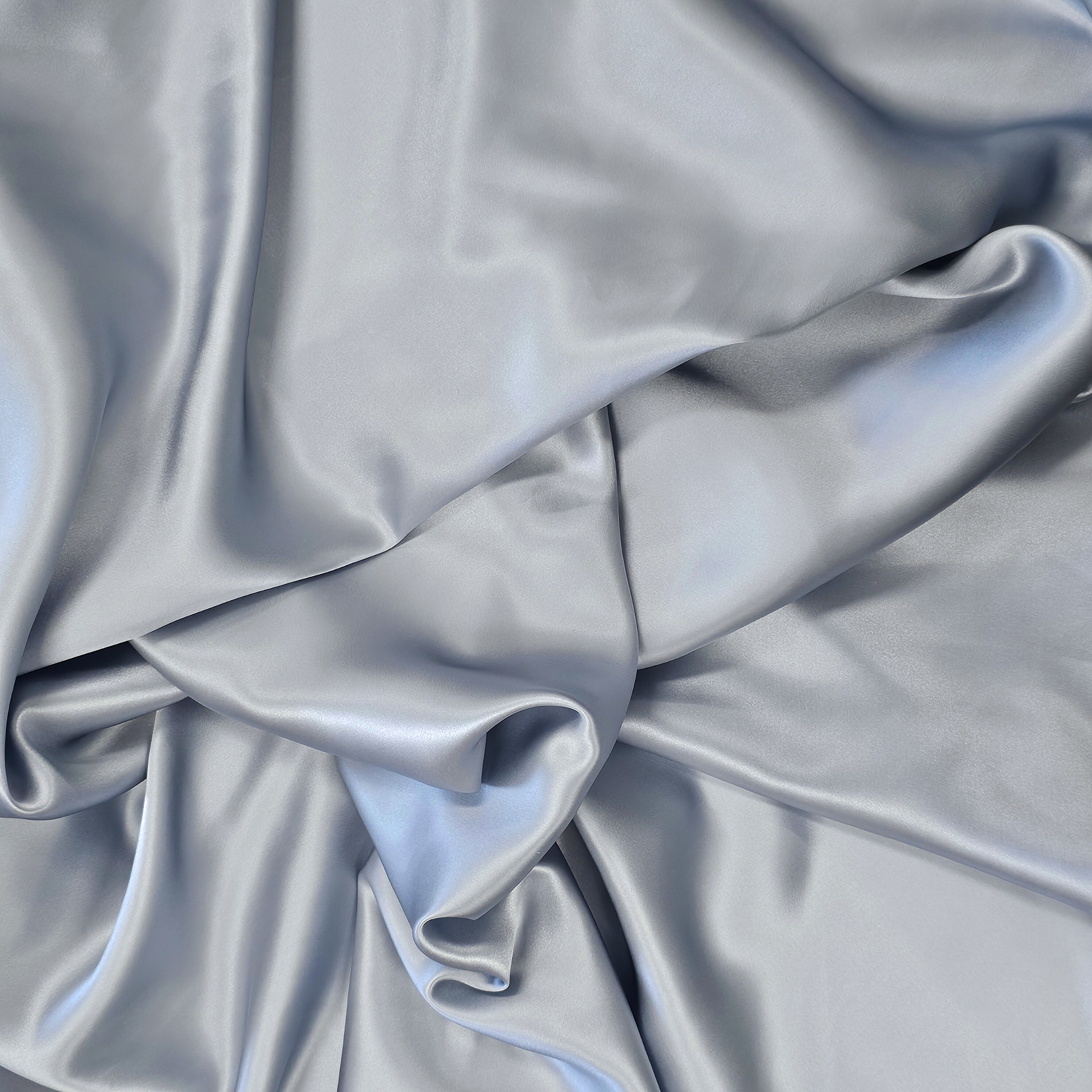 Blue Bell Sandwash Satin — lightweight and soft with a smooth luster satin finish, 100% mulberry silk, 140cm wide