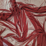 Rust Silk Mesh — lightweight and soft with a hexagon weave and natural give, in silk, 120cm wide