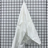 White Taffeta — a mid-weight silk taffeta with a smooth texture and crisp handle, 100% silk