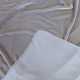 Gunmetal Silk Velvet — featuring a low-sheen nap with a soft drape, in silk and rayon, 135cm wide