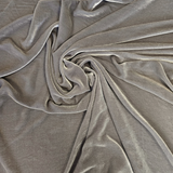 Gunmetal Silk Velvet — featuring a low-sheen nap with a soft drape, in silk and rayon, 135cm wide