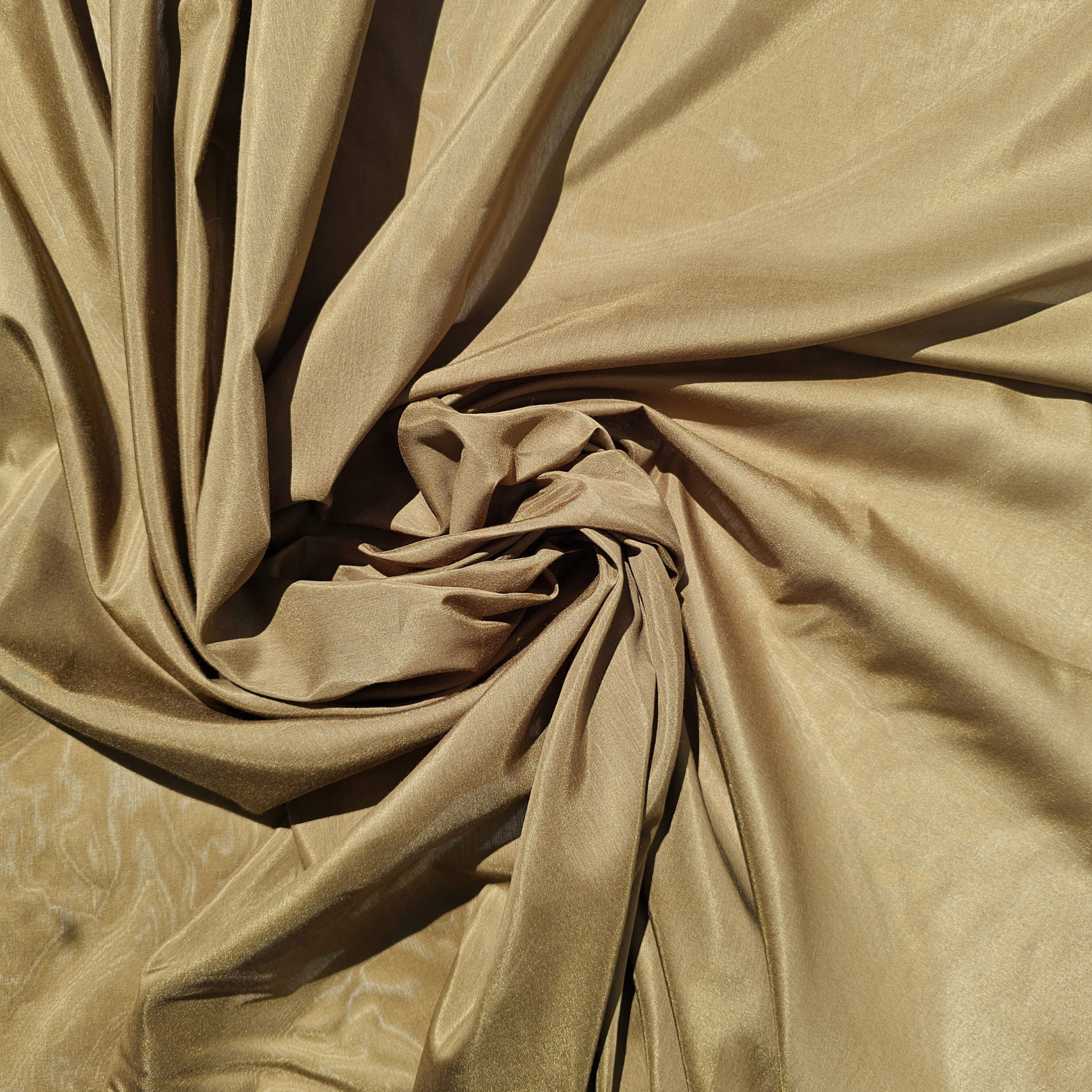 Chestnut Silk Cotton Voile — lightweight with a soft drape, a subtle texture and a low-sheen luster finish, 30% mulberry silk, 70% cotton, 137cm wide