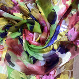 Printed Silk Devore - Multi (108cm)