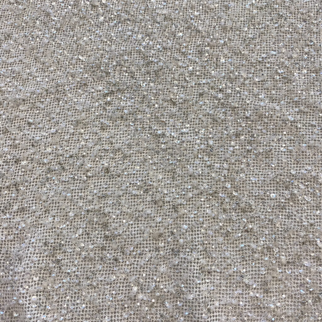 Beaded Mesh Ivory