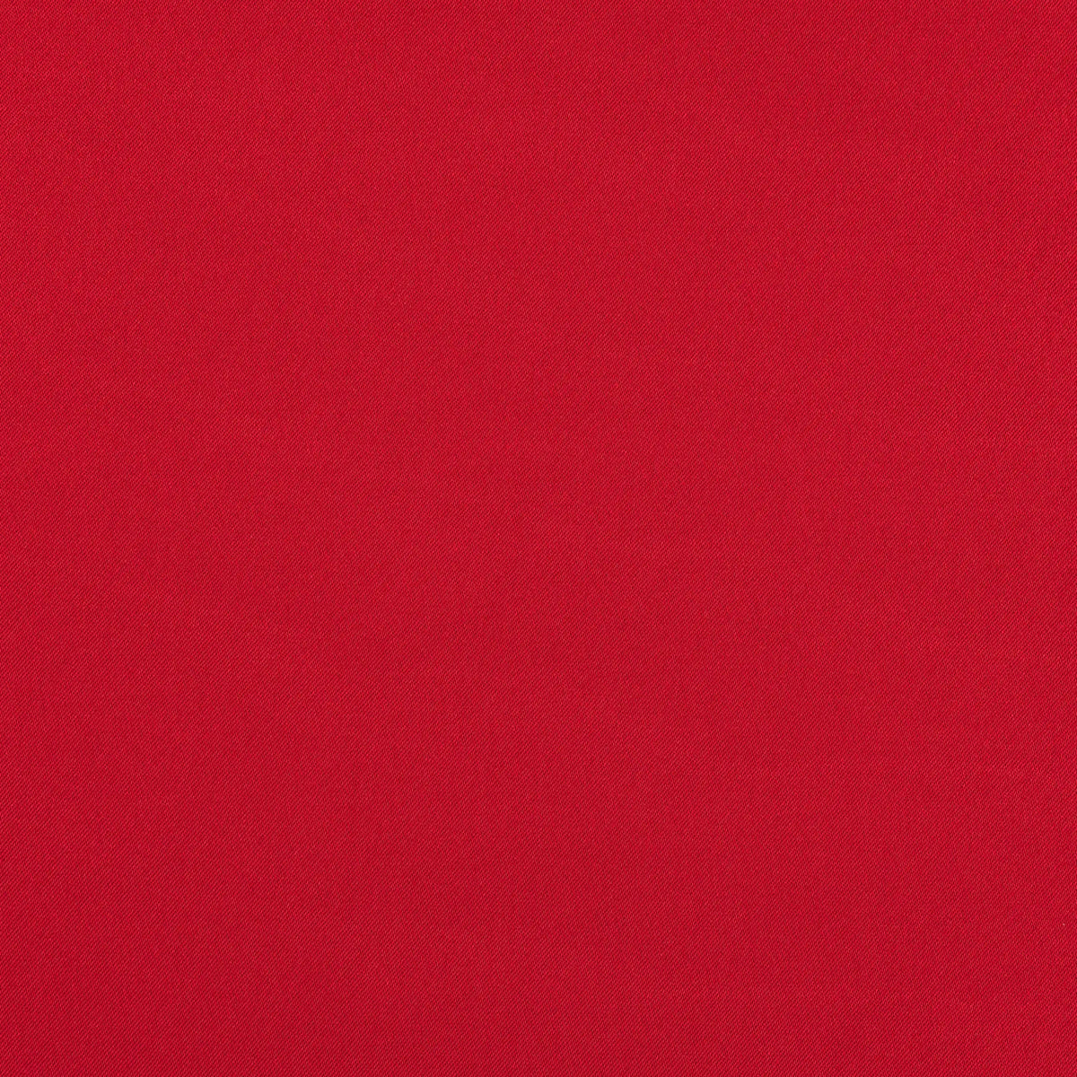 Deep Red Faux Acetate Satin — mid-weight double-faced polyester satin with a delustered finish, fluid drape and slight stretch