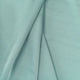 Duck Egg Faux Acetate Satin — mid-weight double-faced polyester satin with a delustered finish, fluid drape and slight stretch