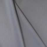 Grey Faux Acetate Satin — mid-weight double-faced polyester satin with a delustered finish, fluid drape and slight stretch