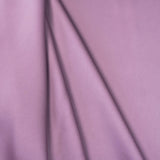 Lavender Faux Acetate Satin — mid-weight double-faced polyester satin with a delustered finish, fluid drape and slight stretch