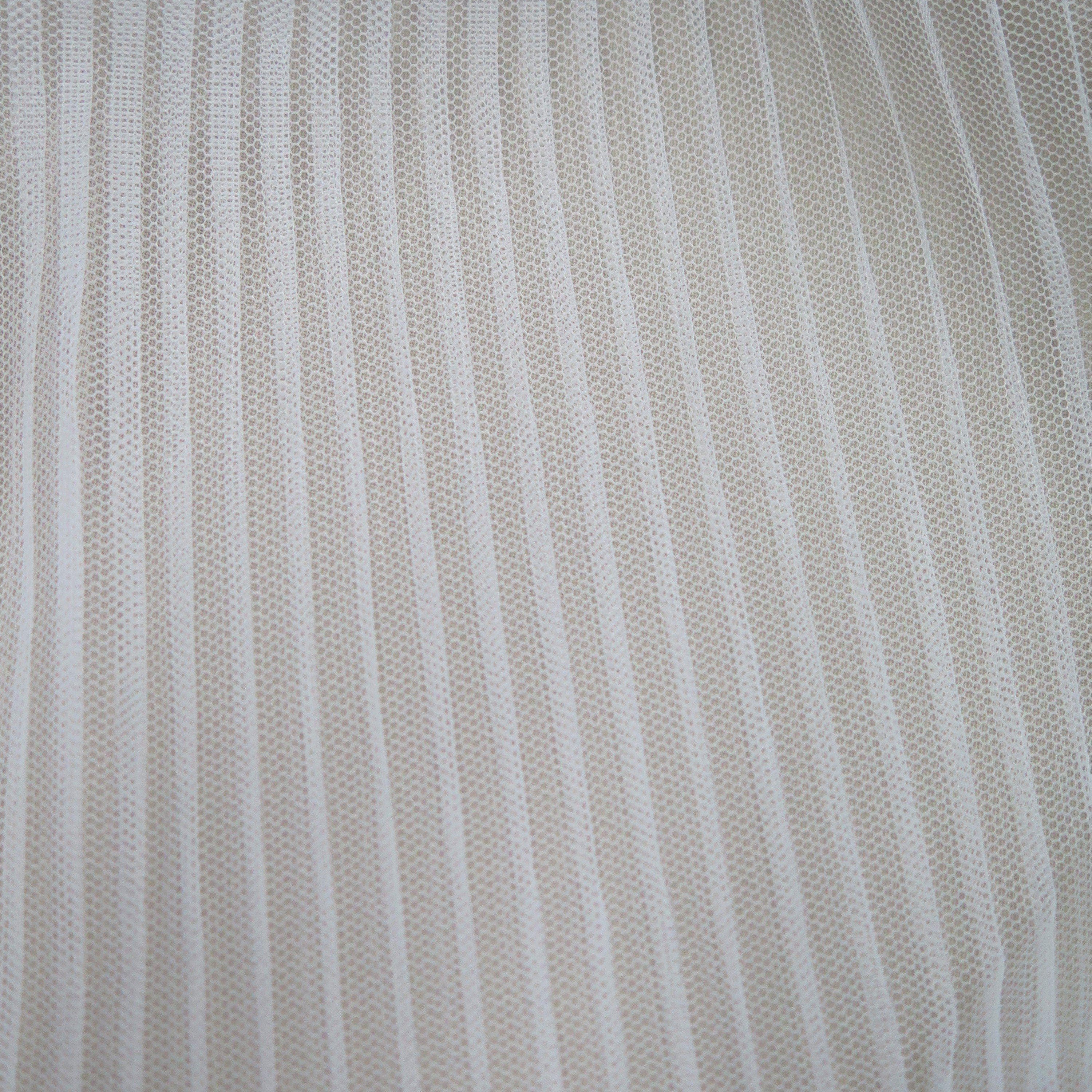 Remnant Pleated Tulle - Ivory