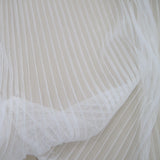 Remnant Pleated Tulle - Ivory