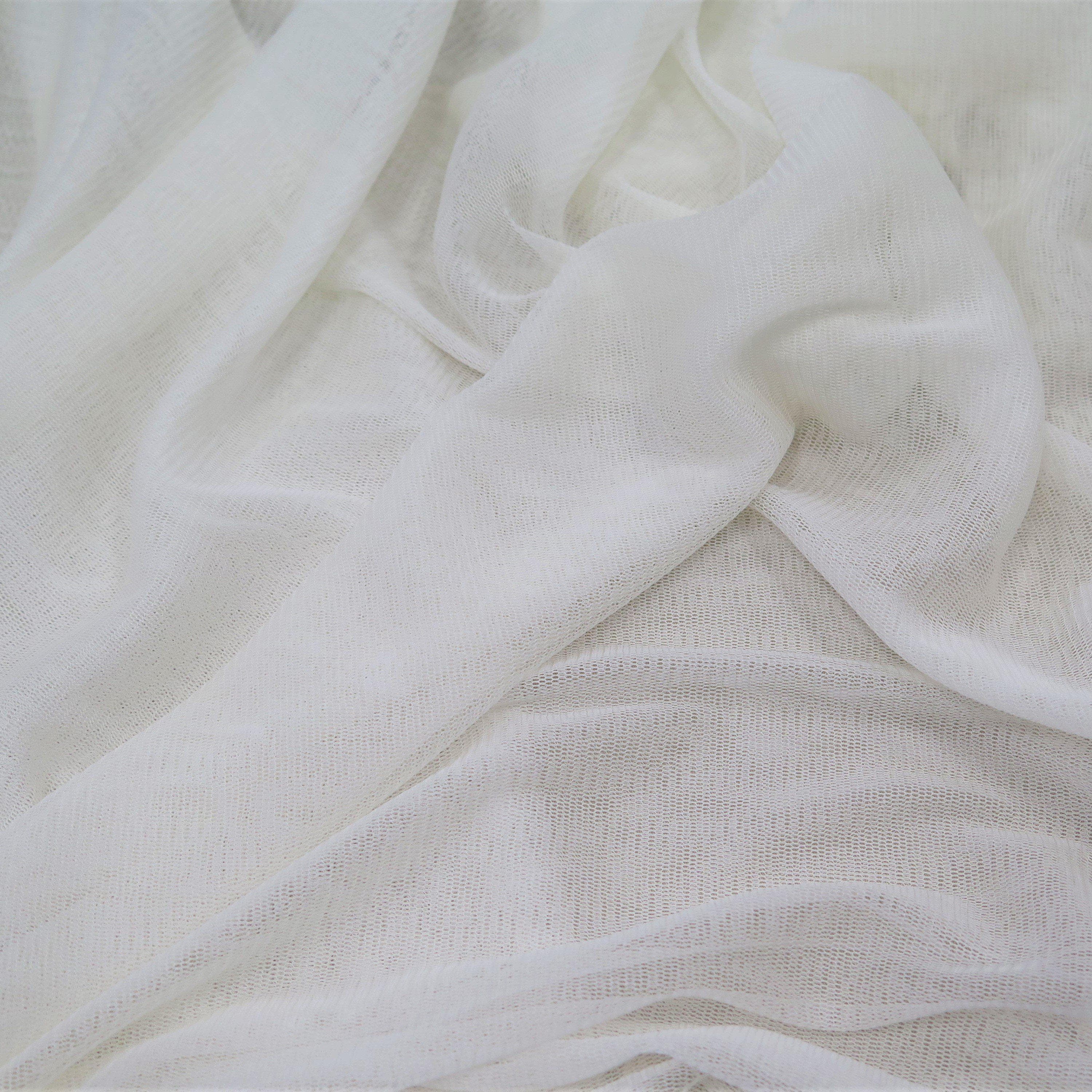 Ivory Remnant Silk Mesh