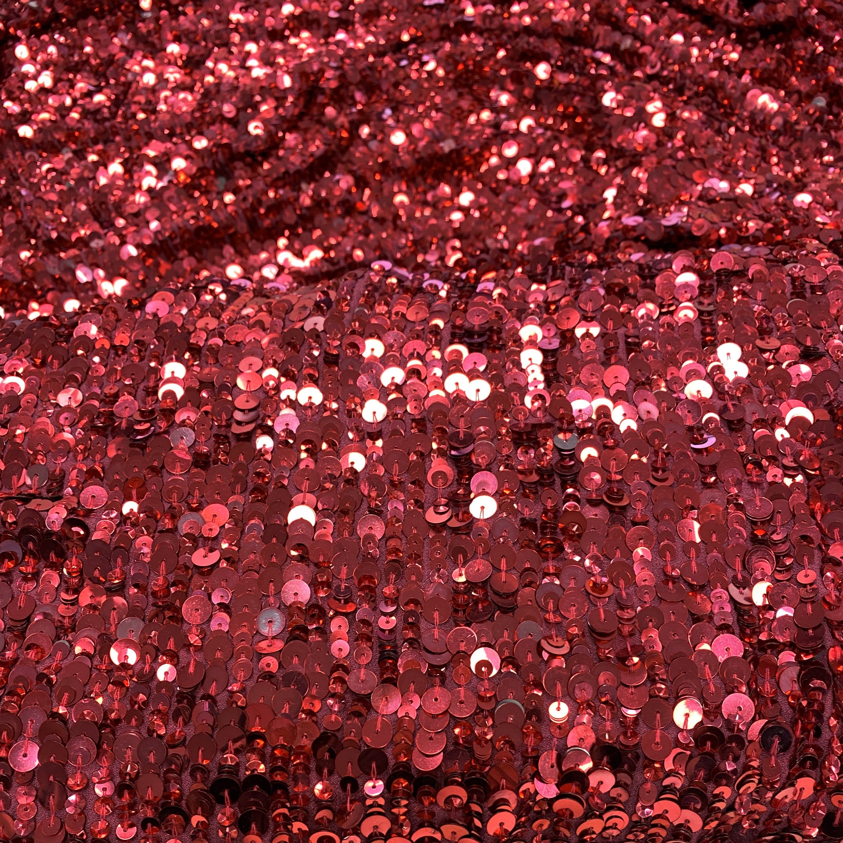 Sequin Georgette Raspberry