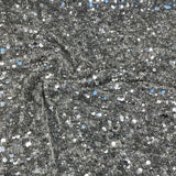 Sequin Georgette Silver