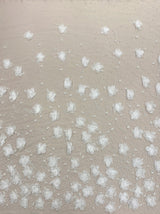 Ivory Embellished 3D Tulle — featuring floral motifs, a 3D floral design and hand-beading, 100% nylon, 140cm wide