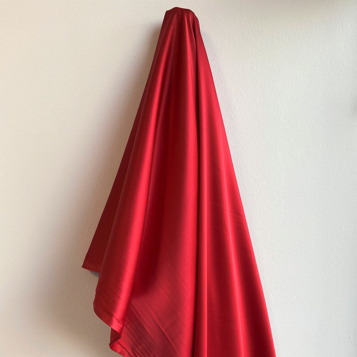Remnant Polyester Lining Ruby