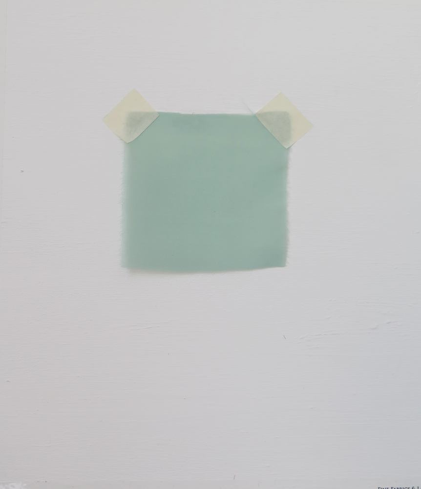 Mint Remnant Silk Georgette