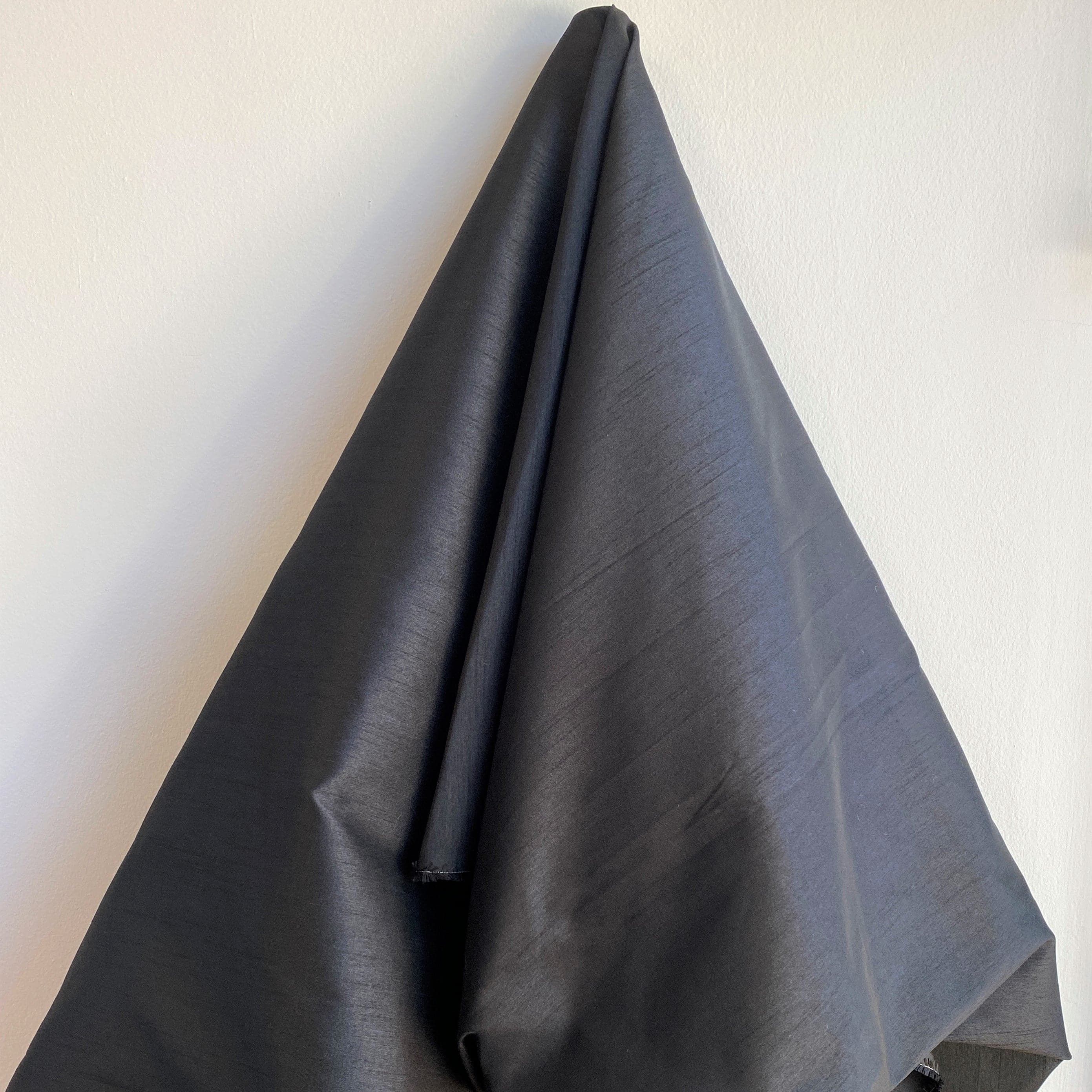 Polyester Dupion - Black