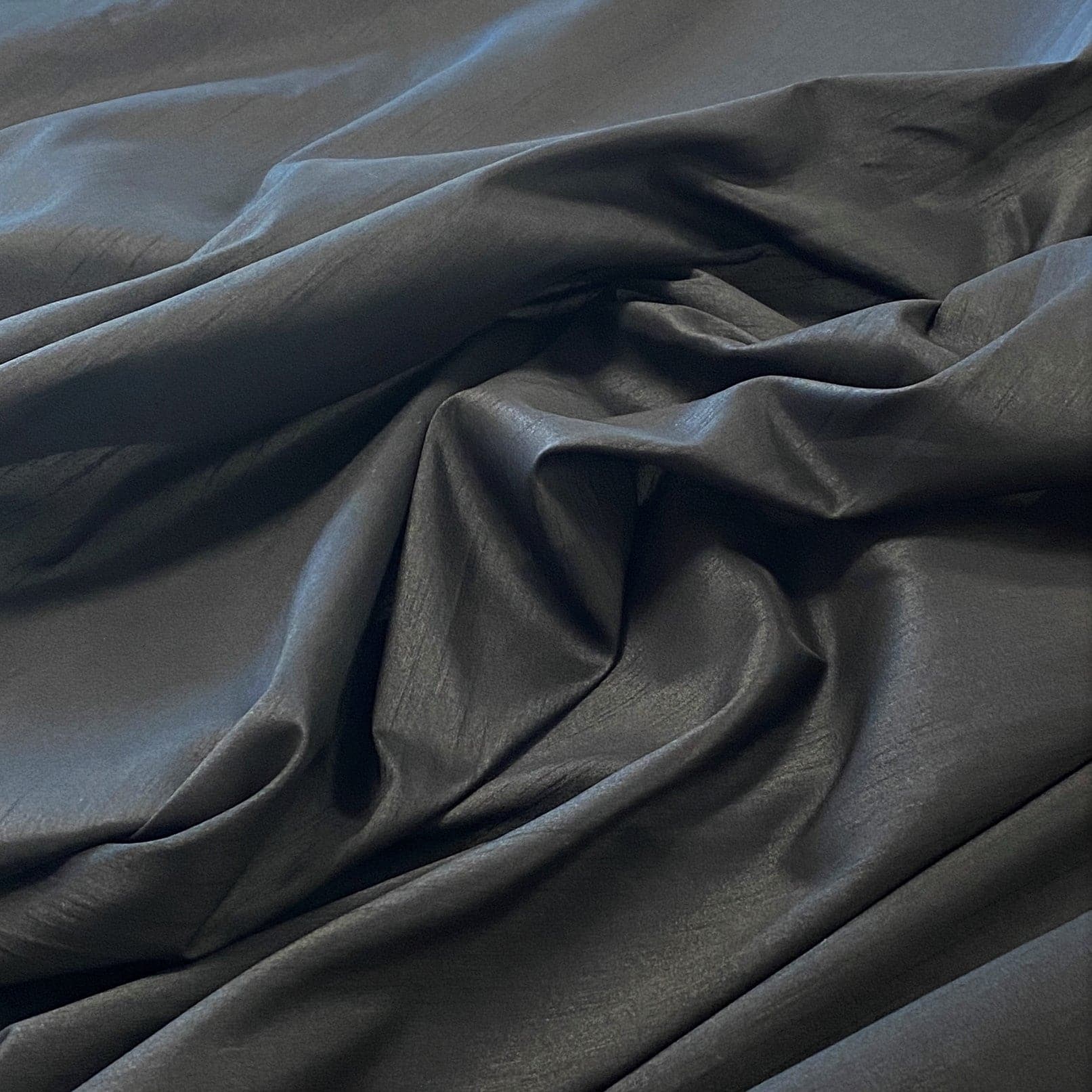 Polyester Dupion - Black