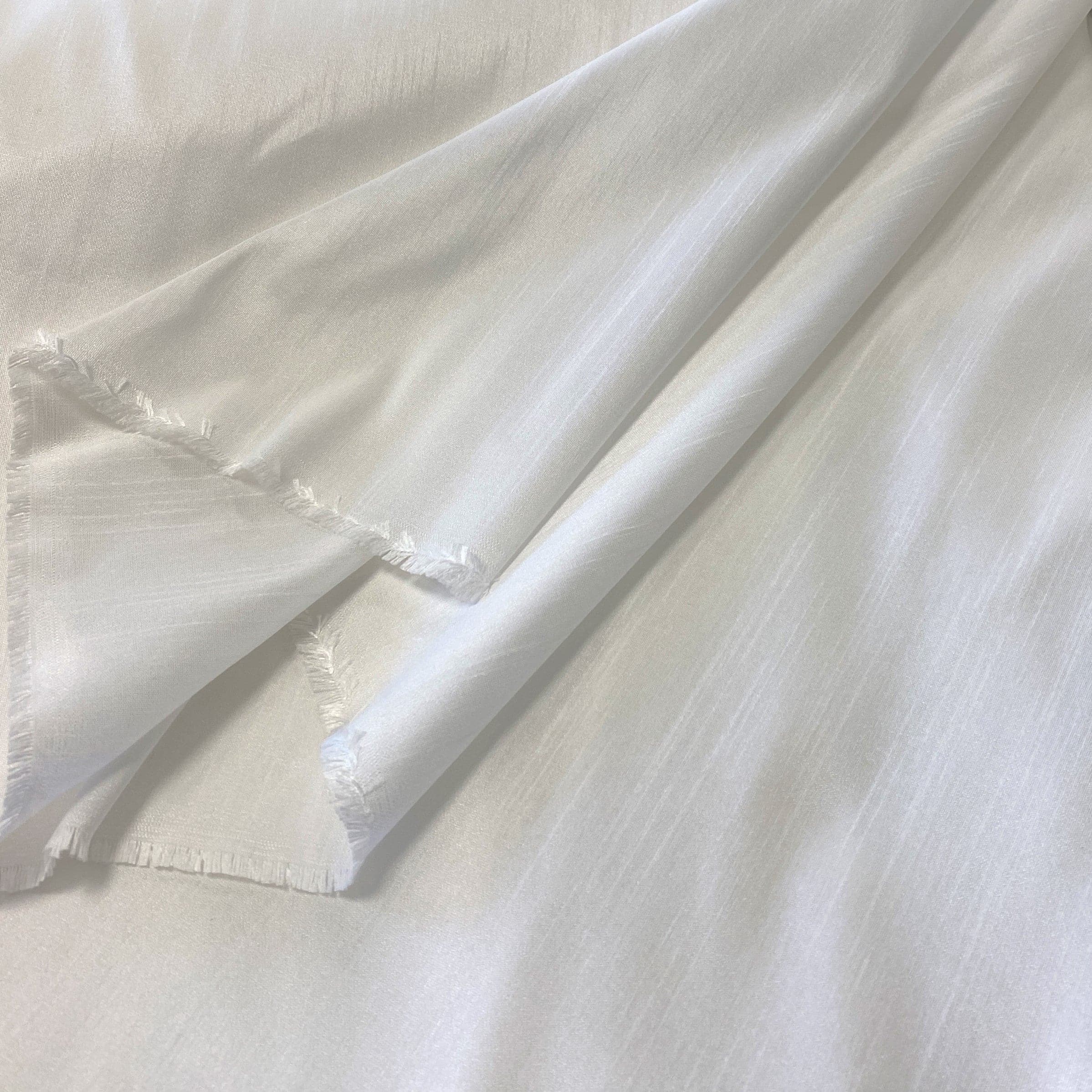 Polyester Dupion - White