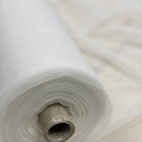 Silk White Recycled Silky Tulle — soft, 100% polyester, 300cm wide