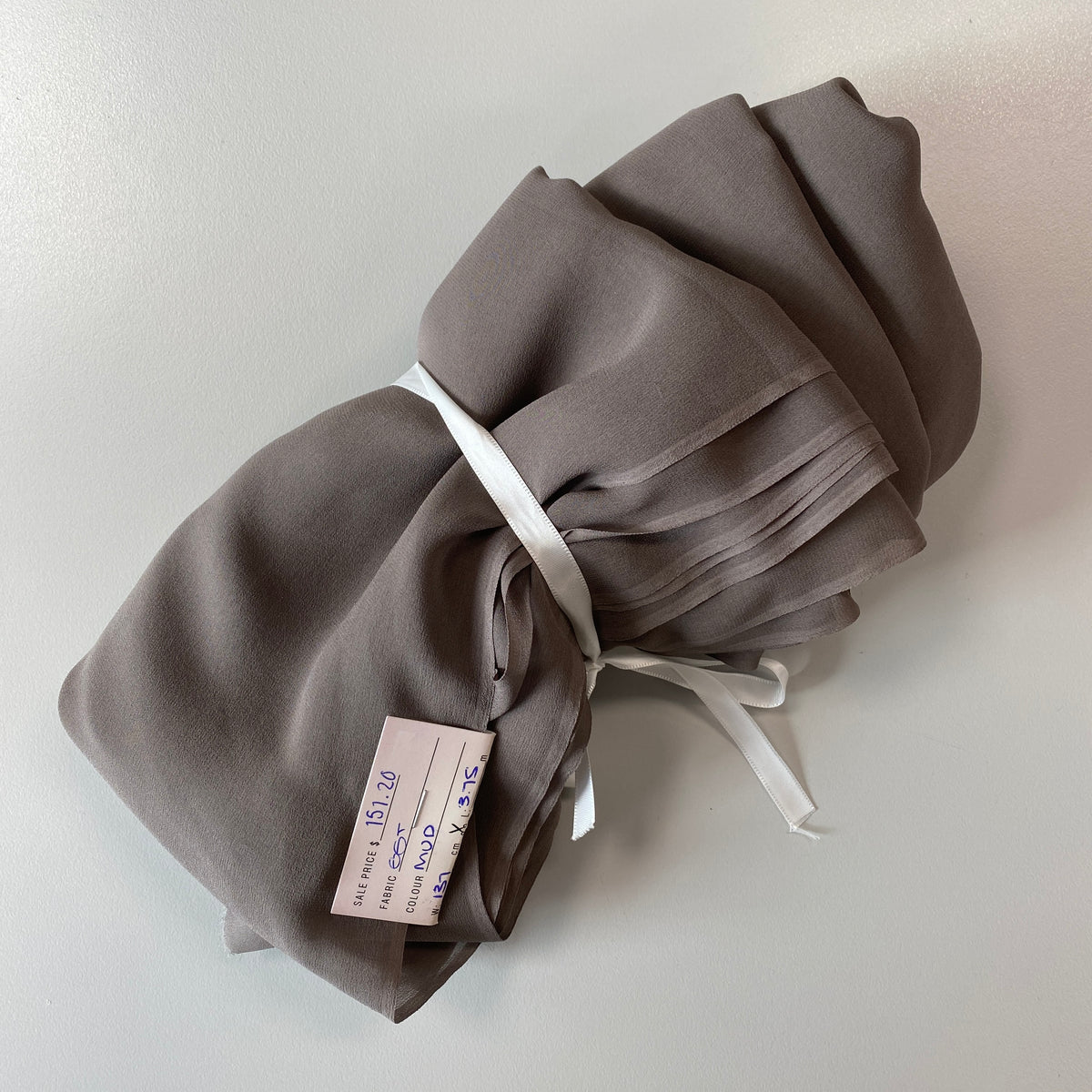 Remnant Silk Georgette - Mud