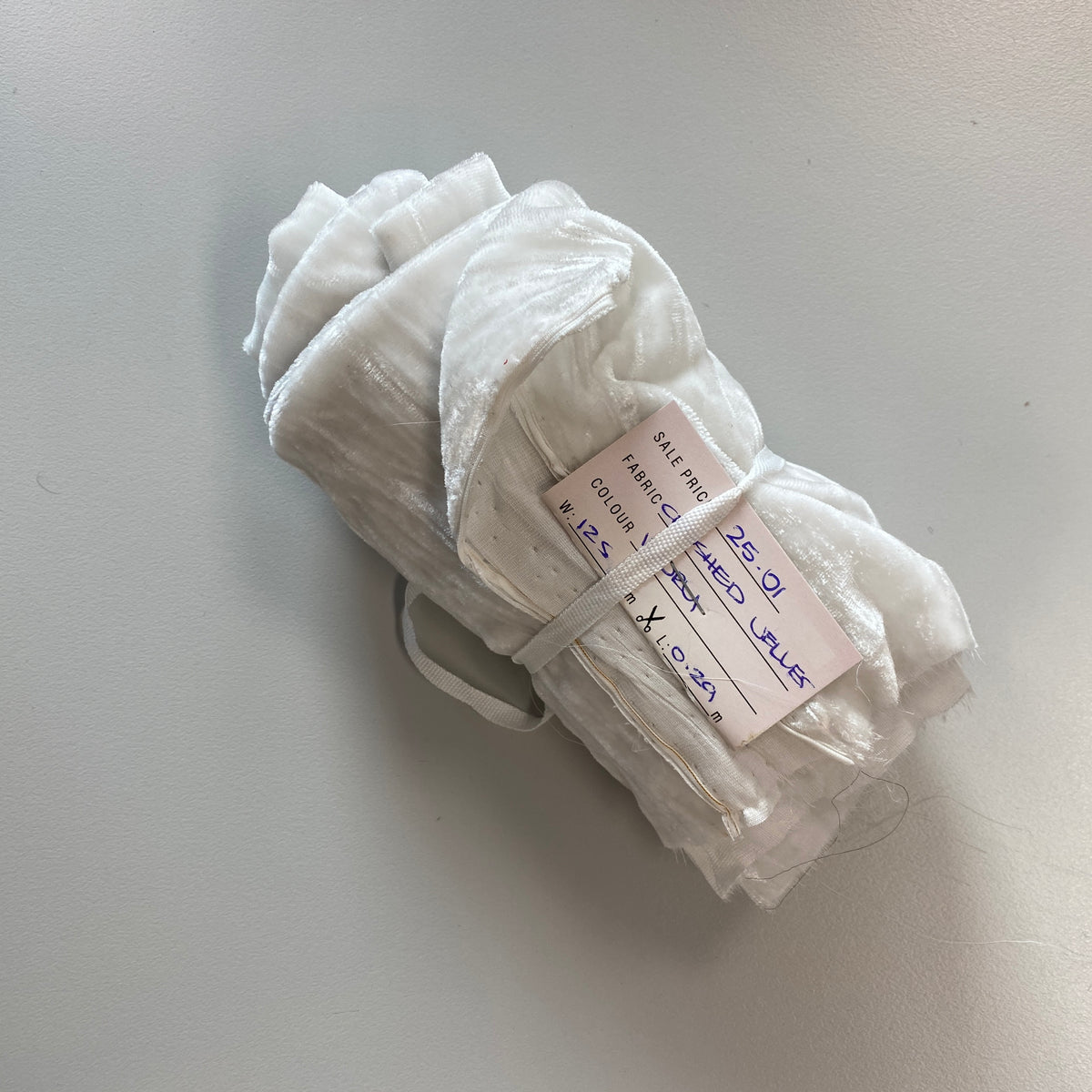 Remnant Crushed Velvet - Ivory