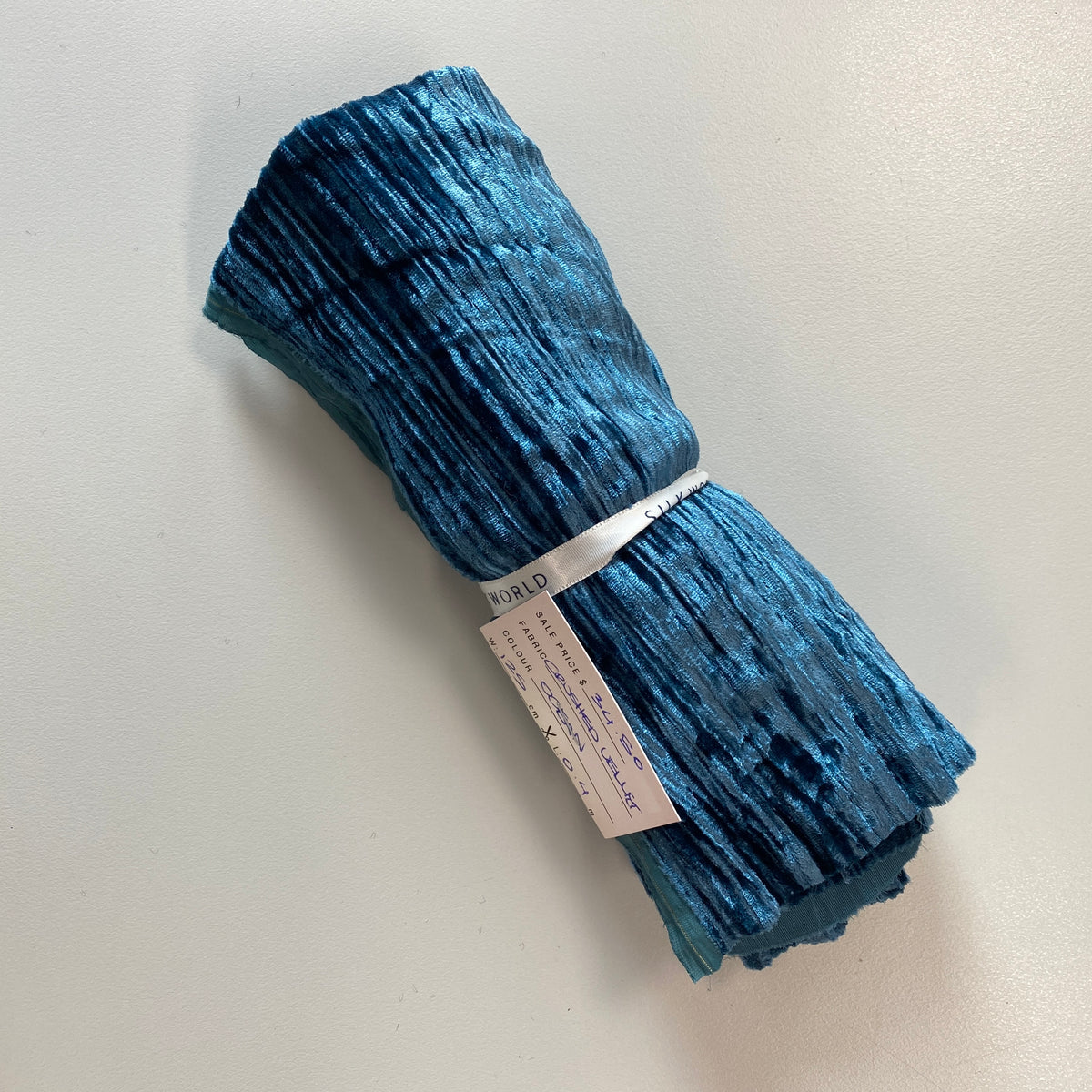 Remnant Crushed Velvet - Ocean