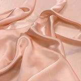 Rose Sandwash Satin — lightweight and soft with a smooth luster satin finish, 100% mulberry silk, 140cm wide