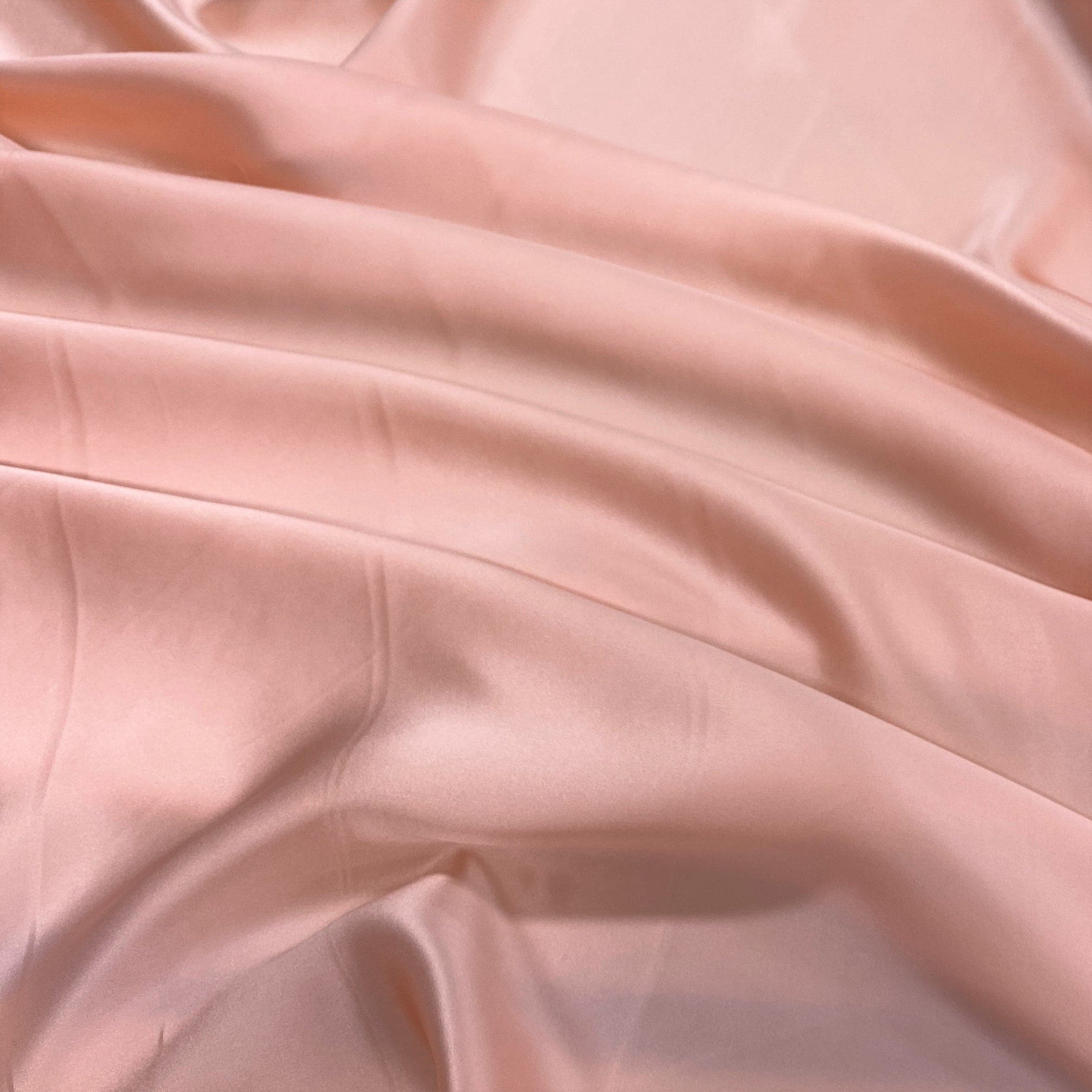 Rose Sandwash Satin — lightweight and soft with a smooth luster satin finish, 100% mulberry silk, 140cm wide