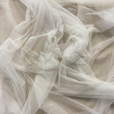Silk White Soft Tulle — lightweight and soft, 100% polyester, 300cm wide