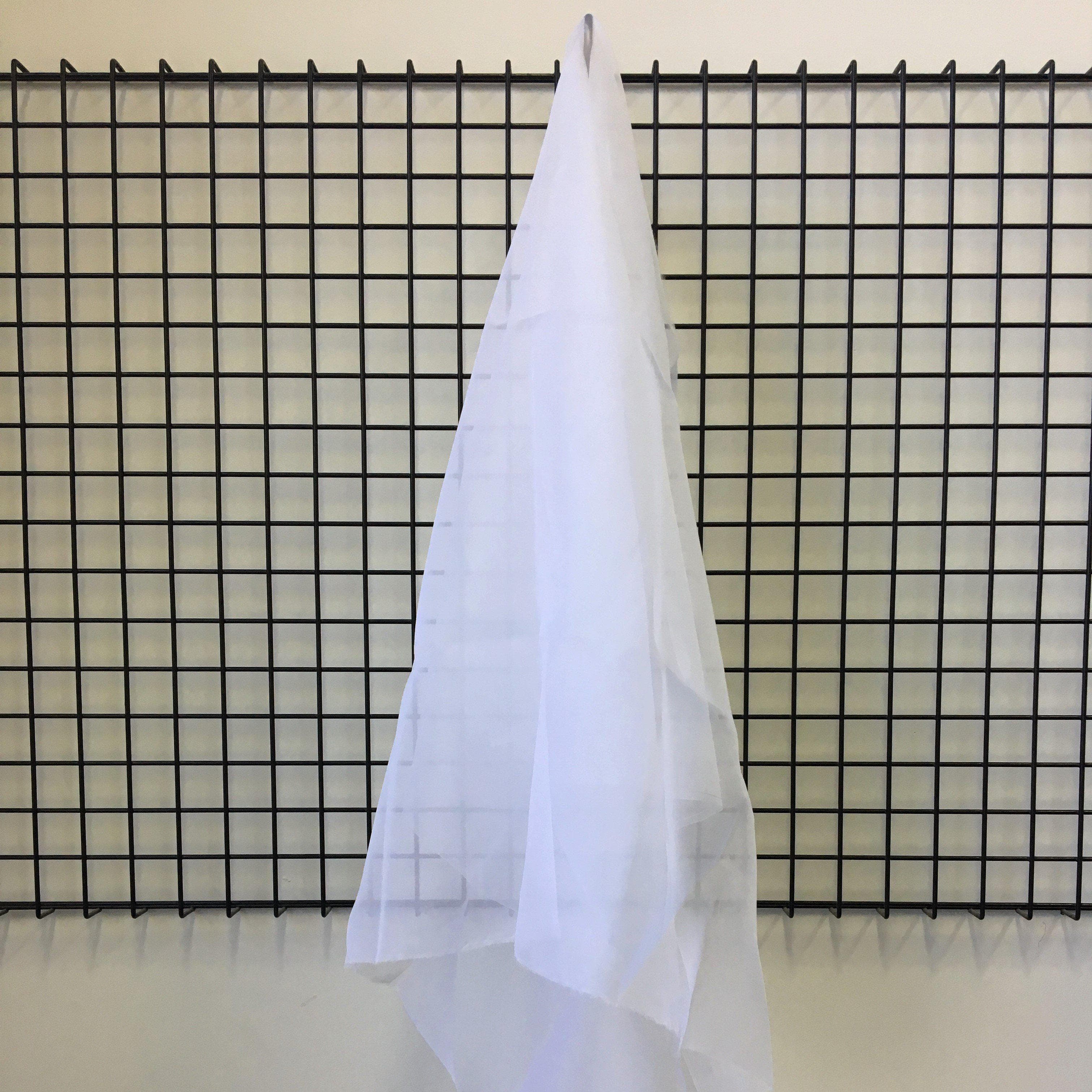 Remnant Silk Organza - White