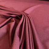 Maroon Wool Crepe — a medium-weight wool-blend crepe suiting with a soft handle, 137cm wide