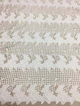 Off White Floral Guipure Lace — featuring floral motifs and Guipure motifs, 120cm wide