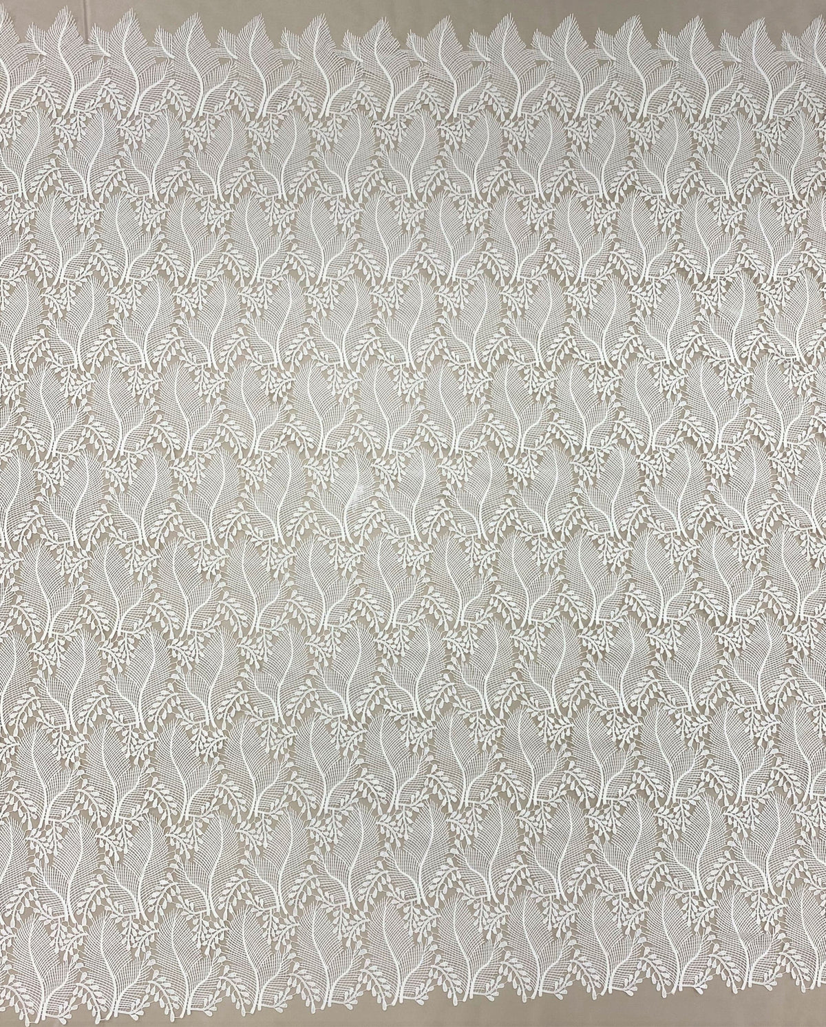 Leafy Guipure Lace (1640) - Ivory