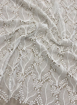 Ivory Leafy Guipure Lace — featuring a leaf design and Guipure motifs, 120cm wide