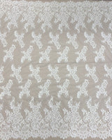 Corded Floral Lace (1641) - Light Ivory