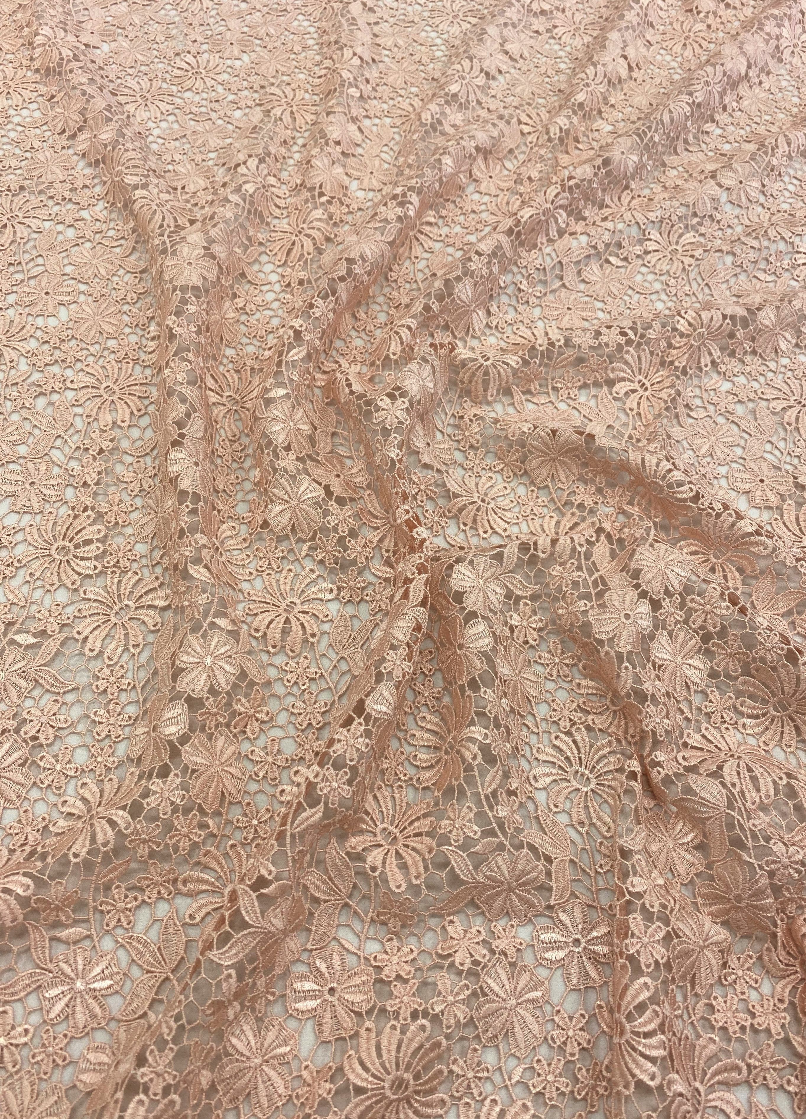 Floral Guipure Lace (1645) - Peony