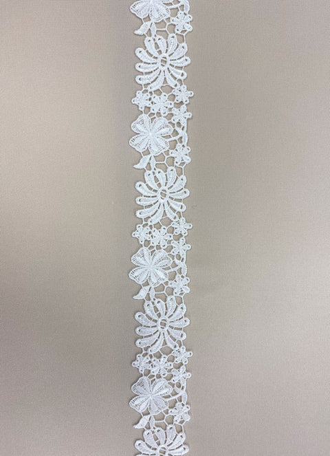 Floral Guipure Lace Trim (1646t) Ivory