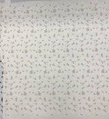 Ivory Embroidered Cutwork — featuring a floral cutwork design, 100% polyester, 130cm wide