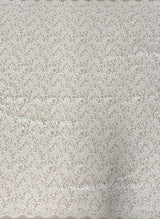 Ivory Corded Fine Lace — featuring scalloped edges and a corded texture, 130cm wide