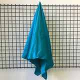 Aqua Silk Dupion — mid-weight and crisp with a lightly slubbed texture, 100% silk, 137cm wide