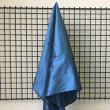 Denim Silk Dupion — mid-weight and crisp with a lightly slubbed texture, 100% silk, 137cm wide