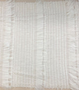 Ivory Pleated Tulle — lightweight and soft, 100% nylon, 140cm wide