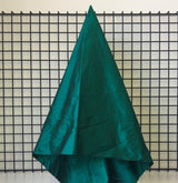 Emerald Silk Dupion — mid-weight and crisp with a lightly slubbed texture, 100% silk, 137cm wide